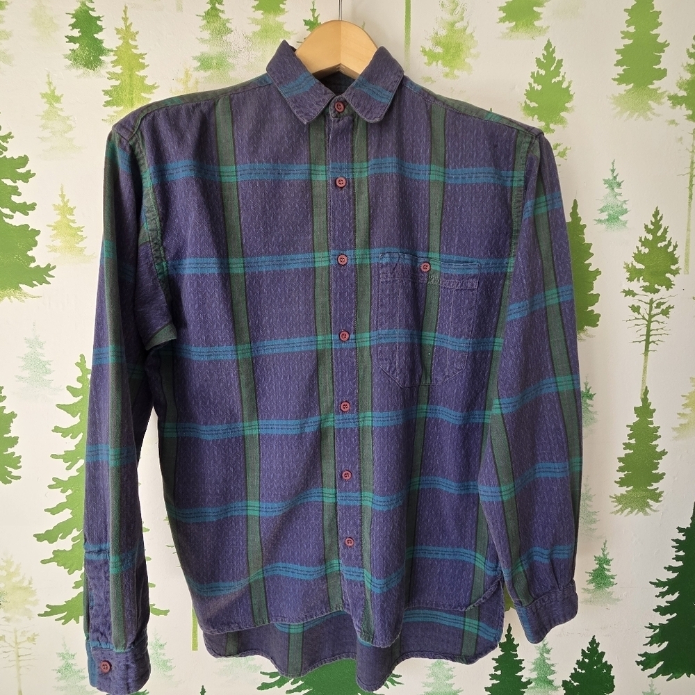 Plaid Casual Button Down Shirt